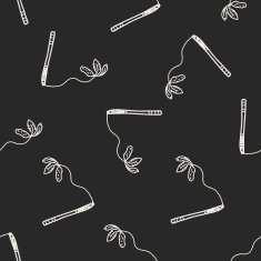 Pet cat toy doodle seamless pattern background