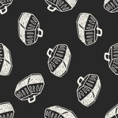 doodle pet carrier seamless pattern background N3