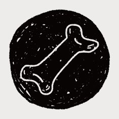 doodle dog food bone N16