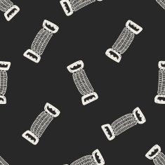 fitness doodle seamless pattern background N2