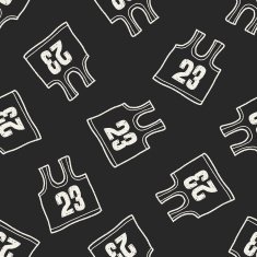 Doodle Jersey seamless pattern background