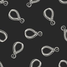 Doodle Medal seamless pattern background N2