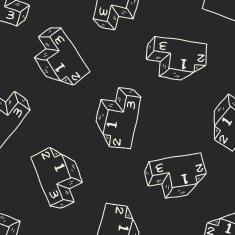 Doodle Podium seamless pattern background N2
