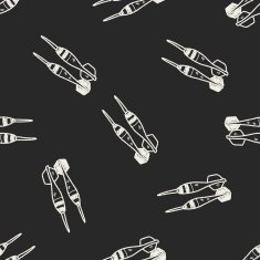dart doodle seamless pattern background