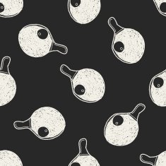 Doodle Table tennis seamless pattern background N2
