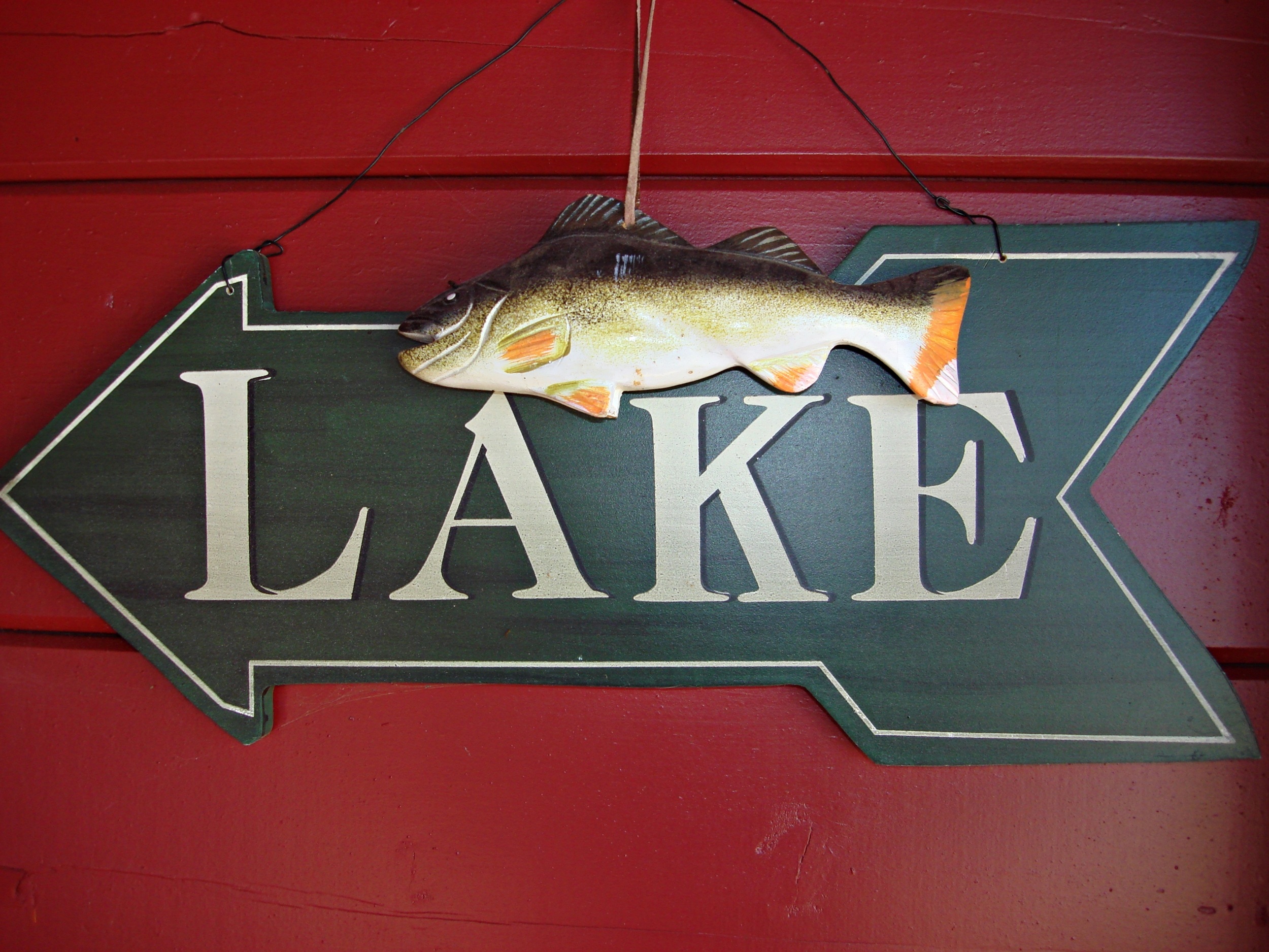 Fish House Sign Lake Free Image Download   24326 