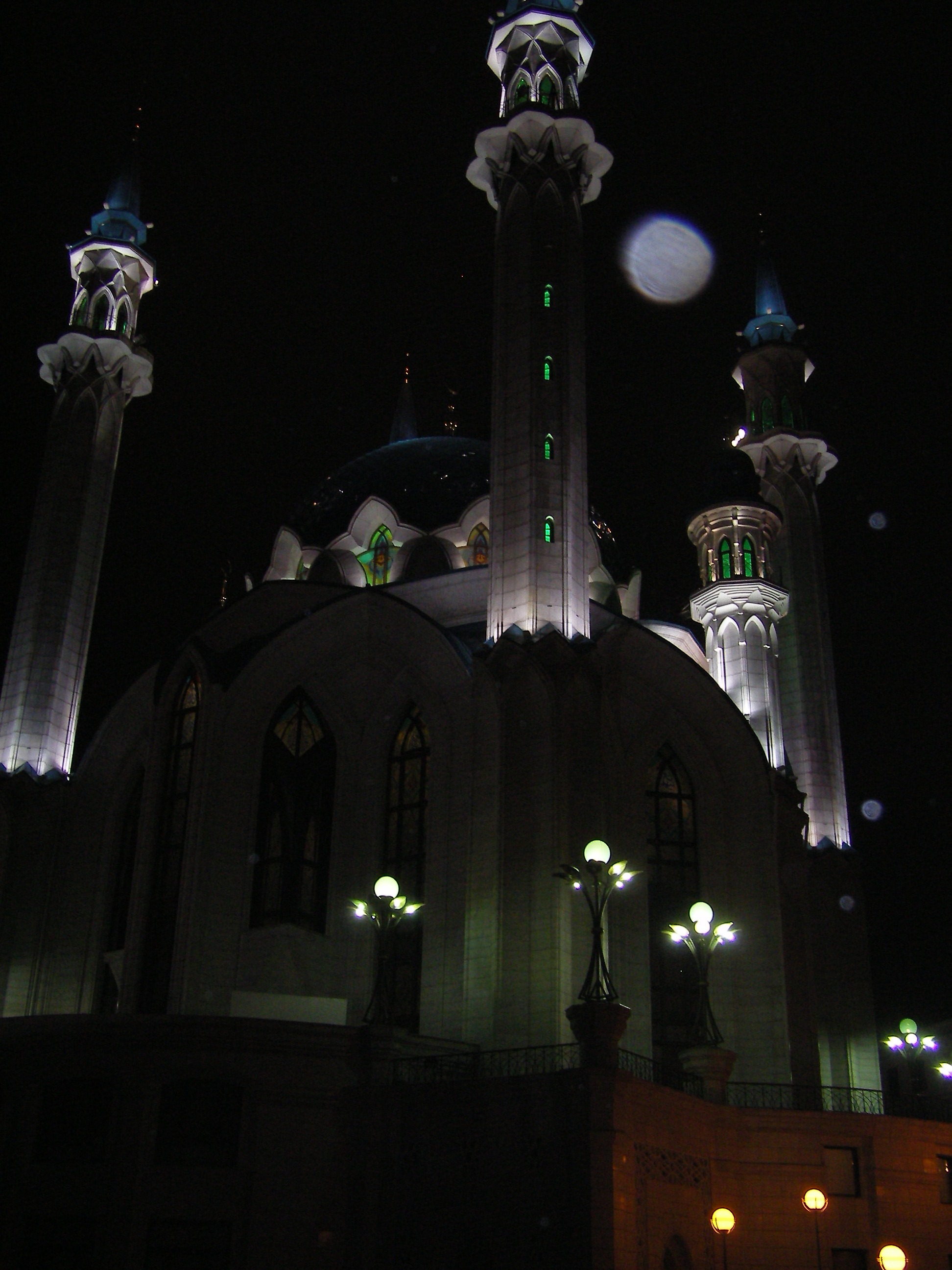 Мечеть в Казани ночью