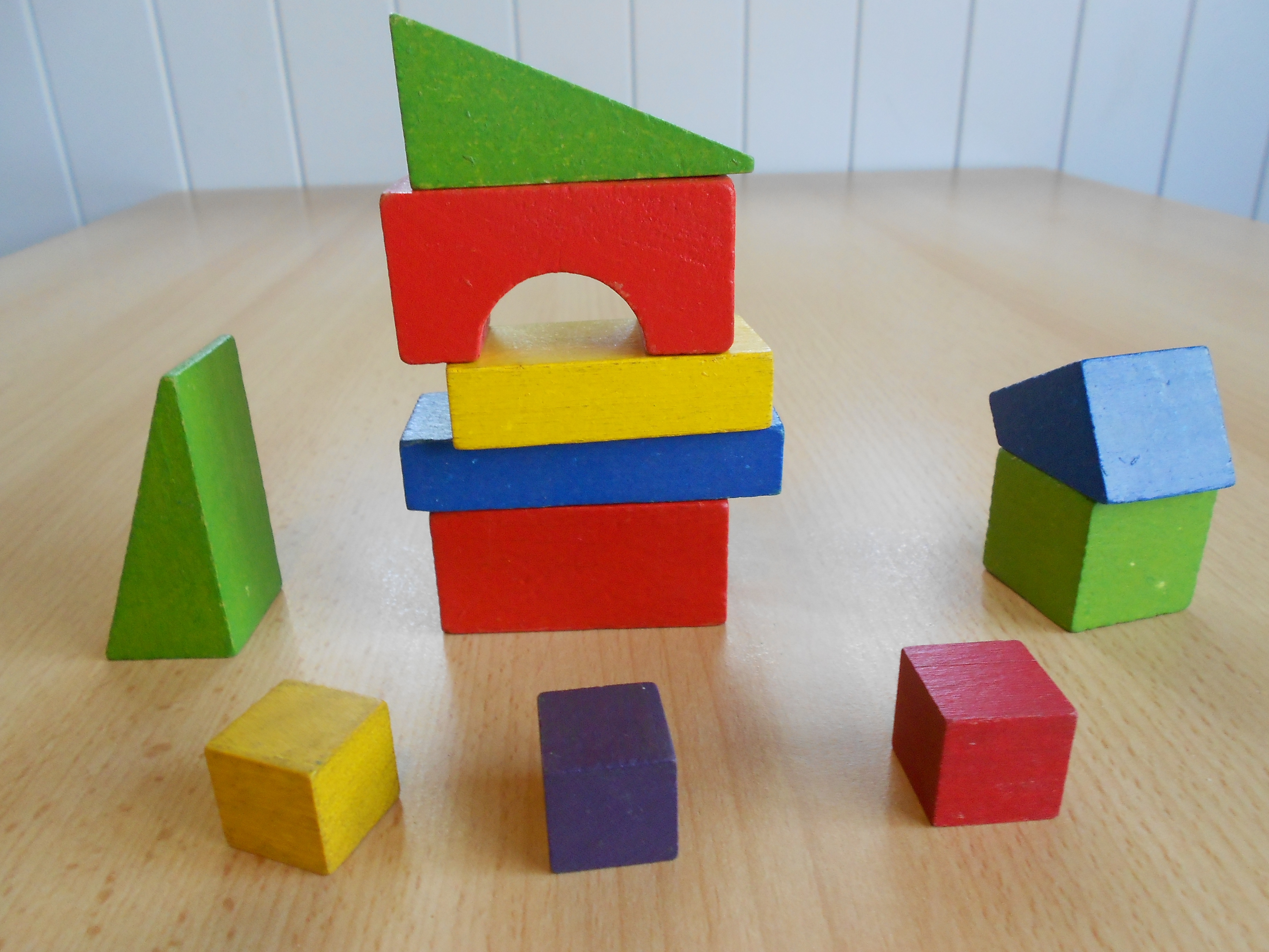 colored building blocks