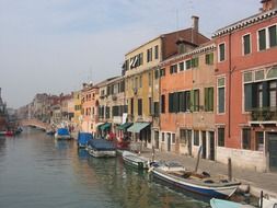 row of houses in Venice