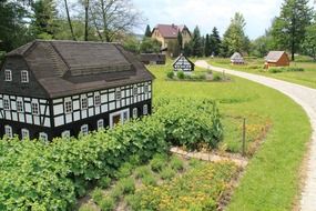 miniature houses at park, germany, cunewald