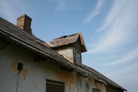 abandoned broken house