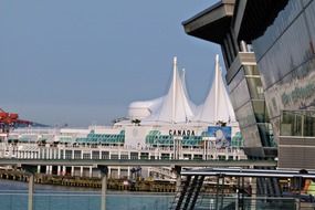 distant view of modern buildings in vancouver