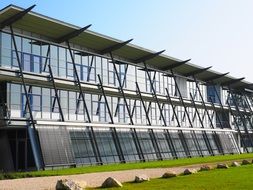 Glass facade of the University in Ulm