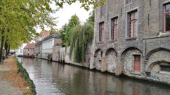 Landscape of channels in bruges