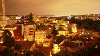 evening city in Tarabya, Turkey