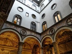 courtyard near a building in florence