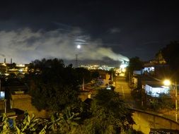 Landscape of Rio De Janeiro at night