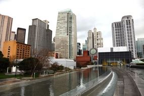 skyscrapers in the center of San Francisco