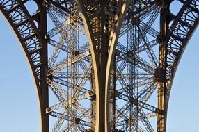 eiffel tower in detail close up