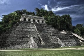 Temple of the inscriptions is a landmark in Mexico