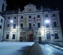 evening in the city in Czech Republic