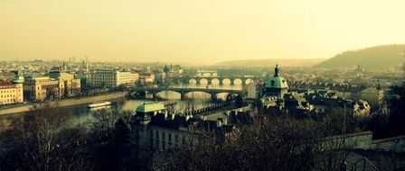 vintage photo of Prague
