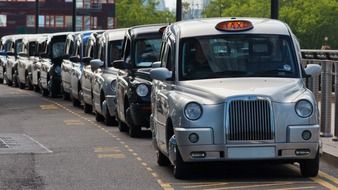 classic cars are parked in the UK