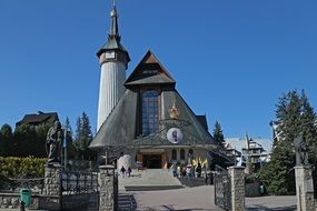 people visiting pallottine church