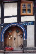 The door to the half-timbered house, Switzerland