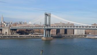 steel bridge in New York