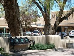 market place in taos city