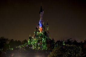 Disney castle in Paris