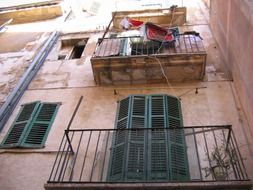 building in the old town in Mallorca