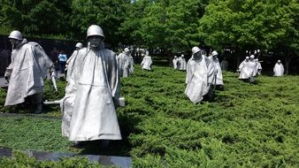 Monuments of the soldiers in Washington