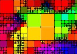 abstract squares pattern as background