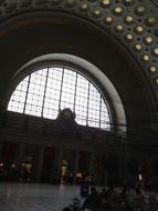 arched architecture at the union station, Washington DC