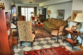 Beautiful interior of living room