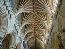 gothic cathedral in Exeter, England