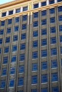 Modern building front windows