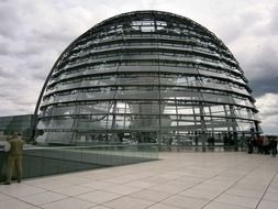 modern glass dome in Berlin, Germany