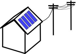 hut electrified solar drawing