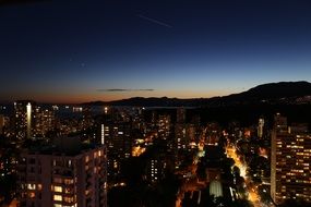 night illumination of city