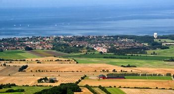 panorama of countryside in Sweden