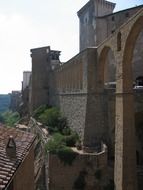 castle in maremma under the bright sun