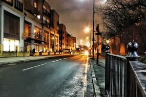 London at night, United States