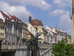 panoramic view of the old town in bratislava