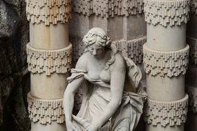 antique female statue in Zwinger, Dresden