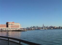 Distant skyline of NYC