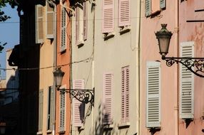 house with wooden shutters on the windows