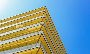 yellow architecture building, london